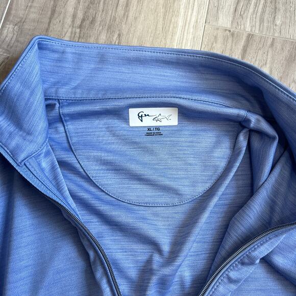 Greg Norman Mens Extra Large Blue 1/4 Zip Pullover Long Sleeve Golf - Picture 8 of 9